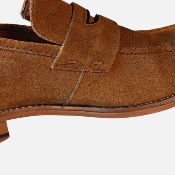 Stacy Adams Marlowe Men's Penny Loafers Dress Shoes Size 9.5 M Suede Brown $120 - Picture 13 of 13